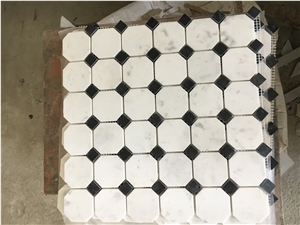 Polished Crema Mafil Mosaic Tile Lantern Chip 50mm Mosaic Tile for Walling