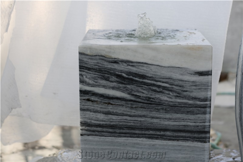 Garden Marble Cube Water Fountain Water Features