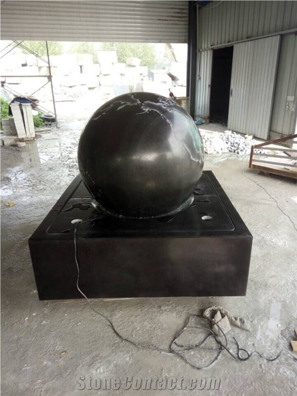 Garden Stone Rotating Ball Fountain