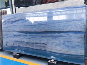 Imported Brazil Luxury Natural Quartzite Azul Macaubas Slabs