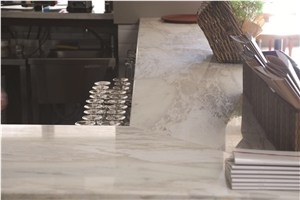 White Leopard Marble Slabs Tiles, White Marble Slabs Turkey, White Onyx