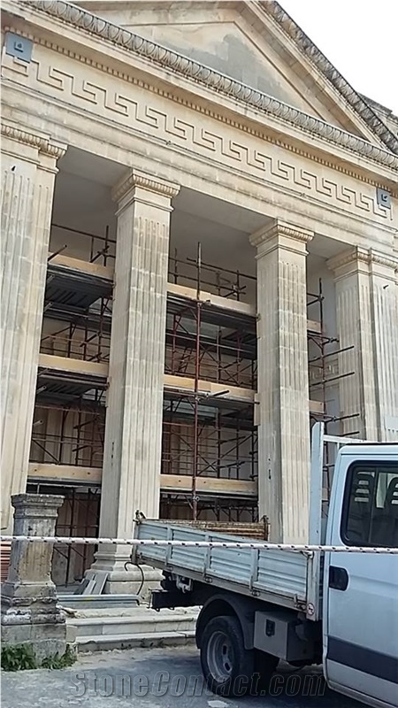 Pietra Di Modica and Pietra Pece Inaly for New Floor in the New Baroque Church