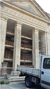 Pietra Di Modica and Pietra Pece Inaly for New Floor in the New Baroque Church