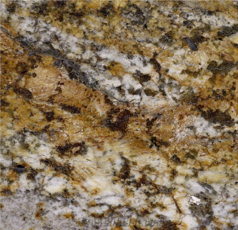 Exotic Brazilian Amazon Gold Granite Slabs