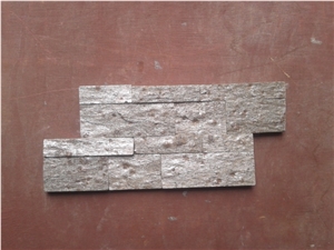 Golden Quartzite Wall Panel, Indian Golden Slate Ledge Stone