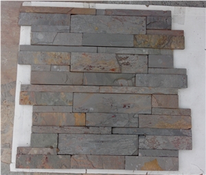 Kund Multi Slate Ledge Stone, Peacock Multi Slate Wall Cladding Kund Multi Slate Ledge Stone, Peacock Multi Slate Wall Cladding