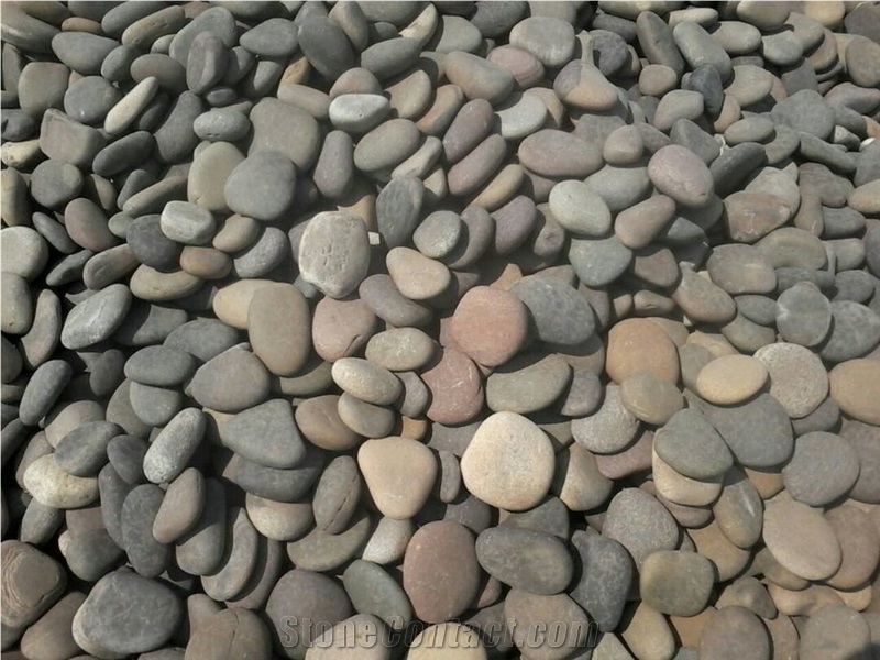 Mix Color River Pebble Stones, Multicolor Pebble Stones