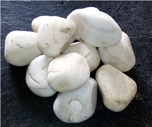 Natural White River Stone Pebble, River Stone Pebbles