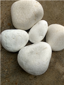 White Marble Pebbles, Indian White Marble Pebble Stones