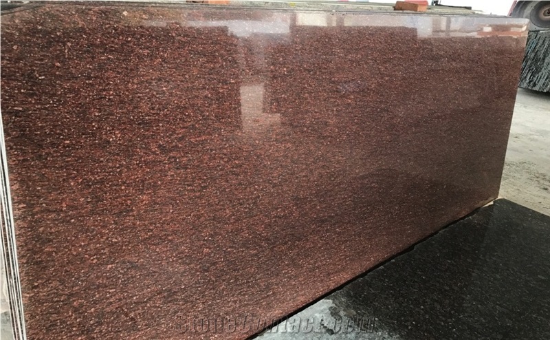 Asian Top Granite Slabs & Tiles, India Red Granite