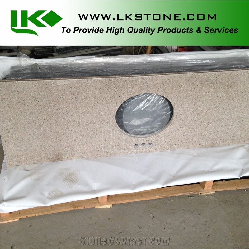 Almond Mauve Vanity Tops, Almond Mauve Bathroom Tops, G611 Vanity Tops, G611 Bathroom Countertops