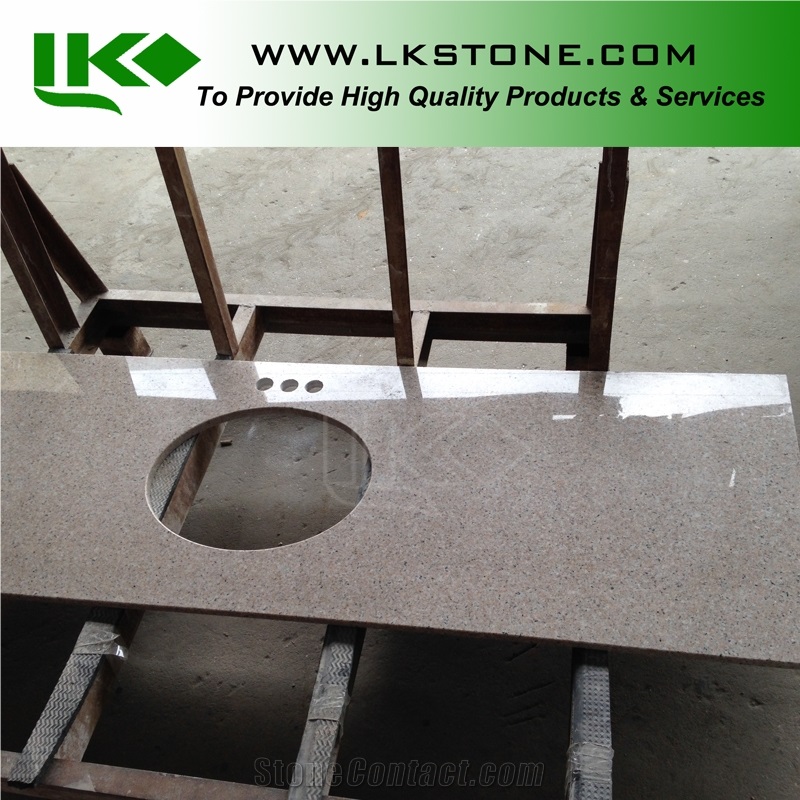 Almond Mauve Vanity Tops, Almond Mauve Bathroom Tops, G611 Vanity Tops, G611 Bathroom Countertops
