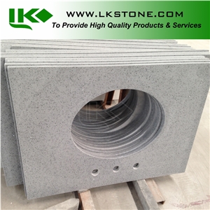 Grey Quartz Stone Bath Tops, Quartz Stone Countertops, Artificial Stone Solid Surface,Artificial Stone Bathroom Tops, Gray Arficial Stone Vanity Tops, Gray Quartz Stone Vanity Tops