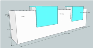 Modern&Minimalism Acrylic Counter Top Reception Desk