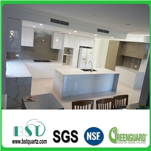 Calacatta Quartz Kitchen Countertops/Calacatta Quartz Kithen Island Top/Calacatta Engineered Quartz Bar Tops