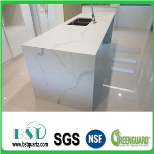 Calacatta Quartz Kitchen Countertops/Calacatta Quartz Kithen Island Top/Calacatta Engineered Quartz Bar Tops