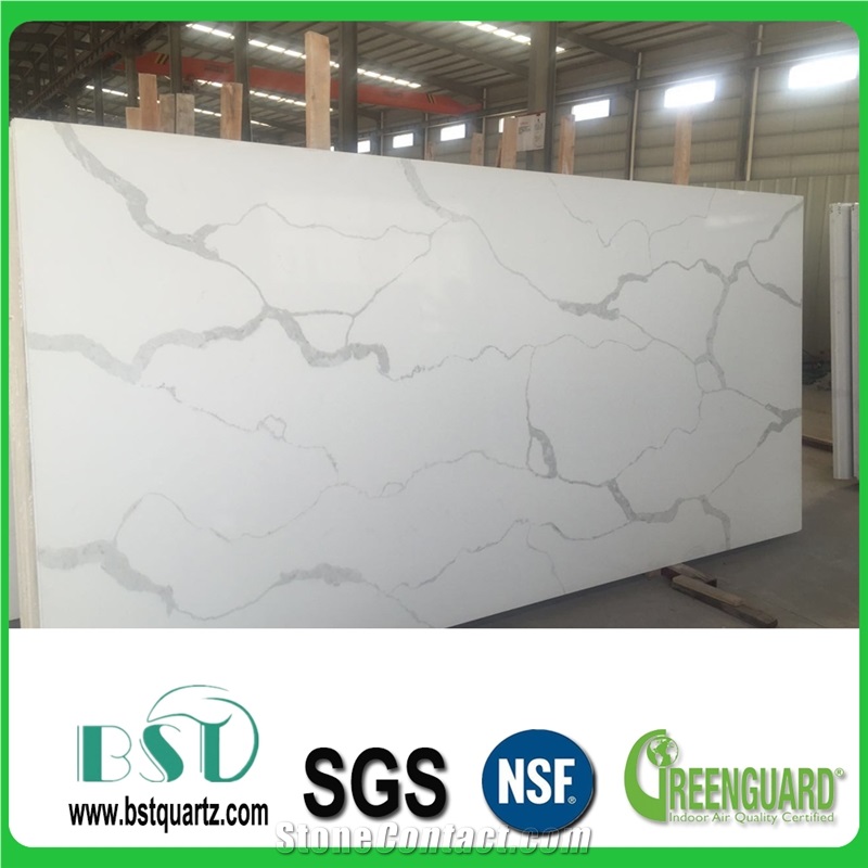 Calacatta Quartz Kitchen Countertops/Calacatta Quartz Kithen Island Top/Calacatta Engineered Quartz Bar Tops