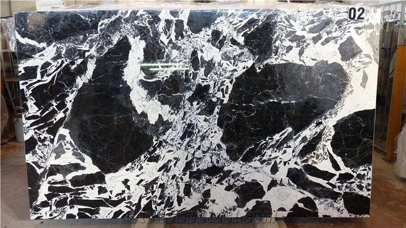 French Marble Black and White Noir Grand Antique