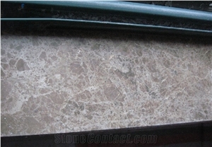 Emperador Light Marble Window Sills, Turkey Brown Marble Window Frame, Marron Emperador Light Marble Window Surrounds, Bullnosed Window Sill, Bevelled Edge Window Sills