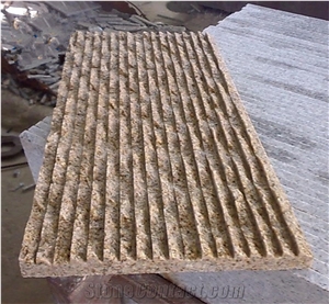 G682 Granite Cultured Stone, China Yellow Granite Stone Wall Decotation, Natural Split Surface Wall Cladding Tiles, Sunset Gold Stone Wall Decor&Ledge Stone