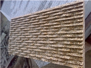 G682 Granite Cultured Stone, China Yellow Granite Stone Wall Decotation, Natural Split Surface Wall Cladding Tiles, Sunset Gold Stone Wall Decor&Ledge Stone