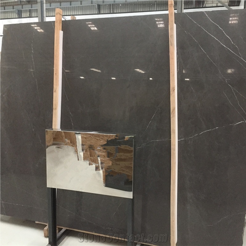 2cm Thickness Big Slabs Iran Crystal Pietra Gray Graphito Marble
