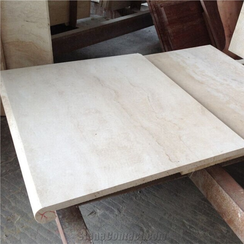 Exterior Used Honed and Filled Light Travertine Swimming Pool Tile