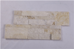 Beige Quartzite Ledge Stone/Stone Wall Decor/Stone Wall Cladding/Ledge Stone/Thin Stone Veneer/Feature Wall/Split Face Culture Stone