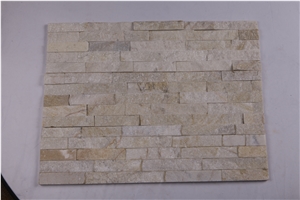 Beige Quartzite Ledge Stone/Stone Wall Decor/Stone Wall Cladding/Ledge Stone/Thin Stone Veneer/Feature Wall/Split Face Culture Stone