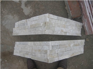 Beige Quartzite Ledge Stone/Stone Wall Decor/Stone Wall Cladding/Ledge Stone/Thin Stone Veneer/Feature Wall/Split Face Culture Stone