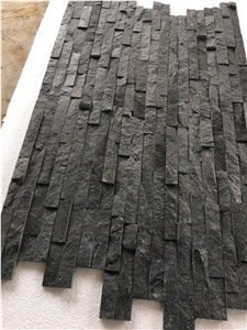 Black Quartzite Ledge Stone/Stone Wall Cladding/Stone Wall Decor/Feature Wall/Manufactured Stone Veneer/Thin Stone Veneer/Ledge Stone/Stone Wall Cladding