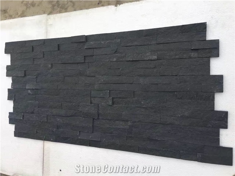 Black Quartzite Ledge Stone/Stone Wall Cladding/Stone Wall Decor/Feature Wall/Manufactured Stone Veneer/Thin Stone Veneer/Ledge Stone/Stone Wall Cladding