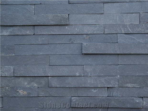 Black Slate Ledge Stone/Slate Culture Stone/Split Face Culture Stone/Stone Wall Cladding/Black Slate Stone Wall Decor/Feature Wall/Thin Stone Veneer/Ledge Stone