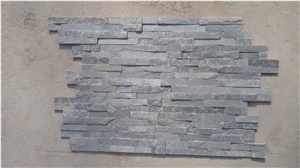 Blue Quartzite, Culture Stone Corner, Ledge Stone,Stacked Stone, Rough,Wall Cladding Tile ,Multi Colour Slate,Z Shape, Interlocked