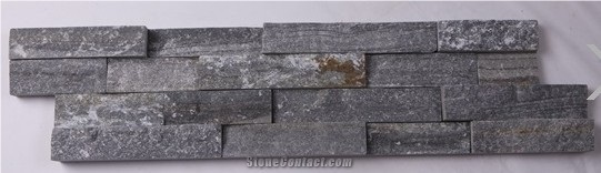 Blue Quartzite, Culture Stone Corner, Ledge Stone,Stacked Stone, Rough,Wall Cladding Tile ,Multi Colour Slate,Z Shape, Interlocked