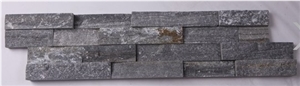 Blue Quartzite, Culture Stone Corner, Ledge Stone,Stacked Stone, Rough,Wall Cladding Tile ,Multi Colour Slate,Z Shape, Interlocked