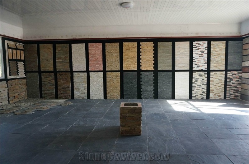 Blue Quartzite, Culture Stone Corner, Ledge Stone,Stacked Stone, Rough,Wall Cladding Tile ,Multi Colour Slate,Z Shape, Interlocked