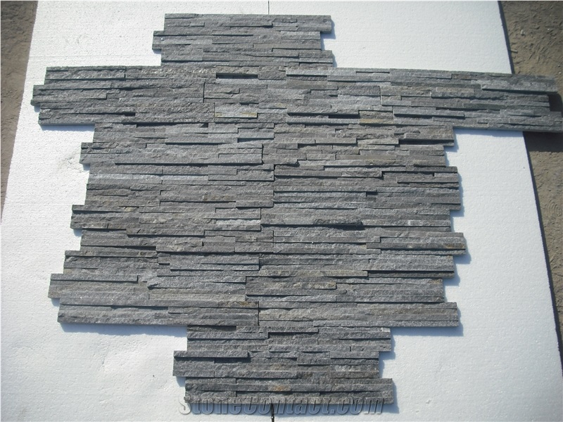 Blue Quartzite Ledge Stone/Stone Wall Cladding/Stone Wall Decor/Thin Stone Veneer/Feature Wall/Split Face Culture Stone/Thin Stone Veneer/Feature Wall