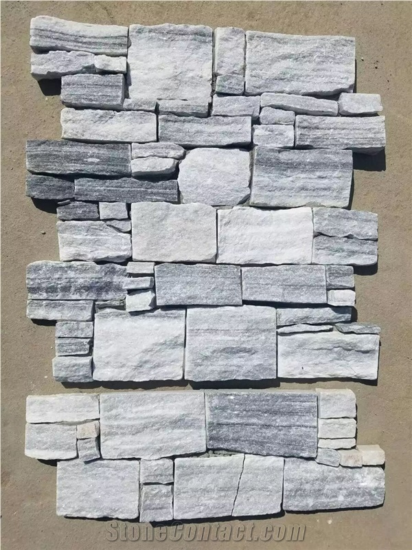 Cloudy Grey Culture Stone/Thin Stone Veneer/Stone Wall Cladding/Feature Wall/Manufactured Stone Veneer/Stone Wall Decor/Ledge Stone