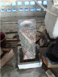 Garden Stone Water Features, Grey Granite Water Features, Natural Stone Garden Fountain