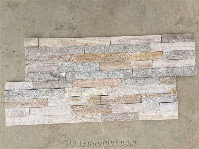 Golden Line Quartzite,Golden Quartzite Culture Stone,Quartzite Wall Panel,Wall Decor,Natural Stone Wall Cladding,Stone Veneer,Corner Stone