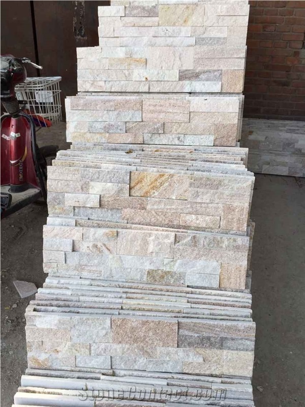 Golden Line Quartzite,Golden Quartzite Culture Stone,Quartzite Wall Panel,Wall Decor,Natural Stone Wall Cladding,Stone Veneer,Corner Stone