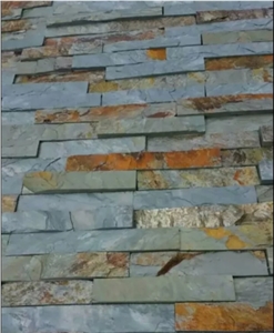 Green Rusty Slate Culture Stone/Stone Wall Cladding/Ledge Stone/Wall Art/Stone Wall Decor/Split Face Culture Stone/Thin Stone Veneer/Feature Wall