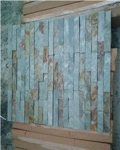 Green Rusty Slate Culture Stone/Stone Wall Cladding/Ledge Stone/Wall Art/Stone Wall Decor/Split Face Culture Stone/Thin Stone Veneer/Feature Wall