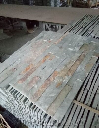 Green Rusty Slate Culture Stone/Stone Wall Cladding/Ledge Stone/Wall Art/Stone Wall Decor/Split Face Culture Stone/Thin Stone Veneer/Feature Wall