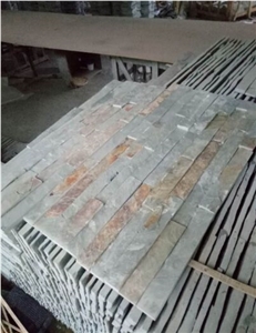 Green Rusty Slate Culture Stone/Stone Wall Cladding/Ledge Stone/Wall Art/Stone Wall Decor/Split Face Culture Stone/Thin Stone Veneer/Feature Wall