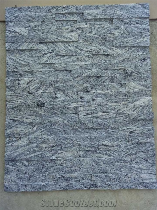 Juparana Granite Culture Stone/Stone Wall Cladding/Stone Wall Decor/Thin Stone Veneer/Manufactured Stone Veneer/Split Face Culture Stone/Feature Wall