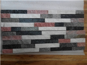 Mix Color Multicolor Culture Stone Ledger Stone Panel ,Wall Cladding Stacked Stone ,Flexible Stone Veneer,Feature Wall
