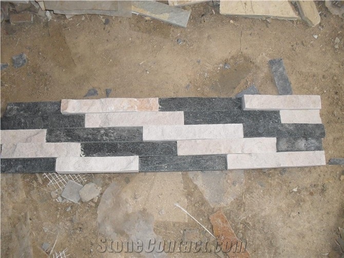 Mix Color Multicolor Culture Stone Ledger Stone Panel ,Wall Cladding Stacked Stone ,Flexible Stone Veneer,Feature Wall