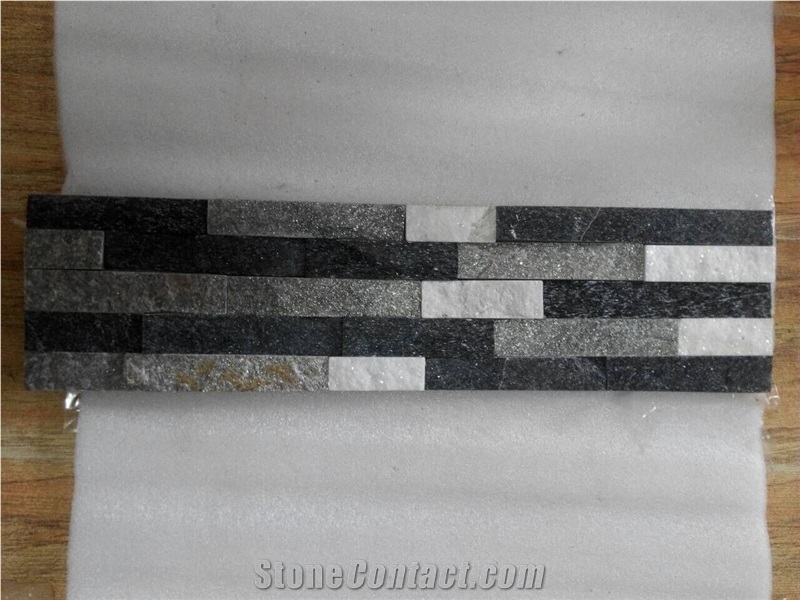 Mix Color Multicolor Culture Stone Ledger Stone Panel ,Wall Cladding Stacked Stone ,Flexible Stone Veneer,Feature Wall